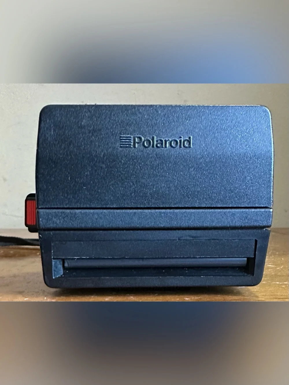 Vintage Polaroid 600 One Step Flash Point & Shoot Instant Film Camera w/ Strap